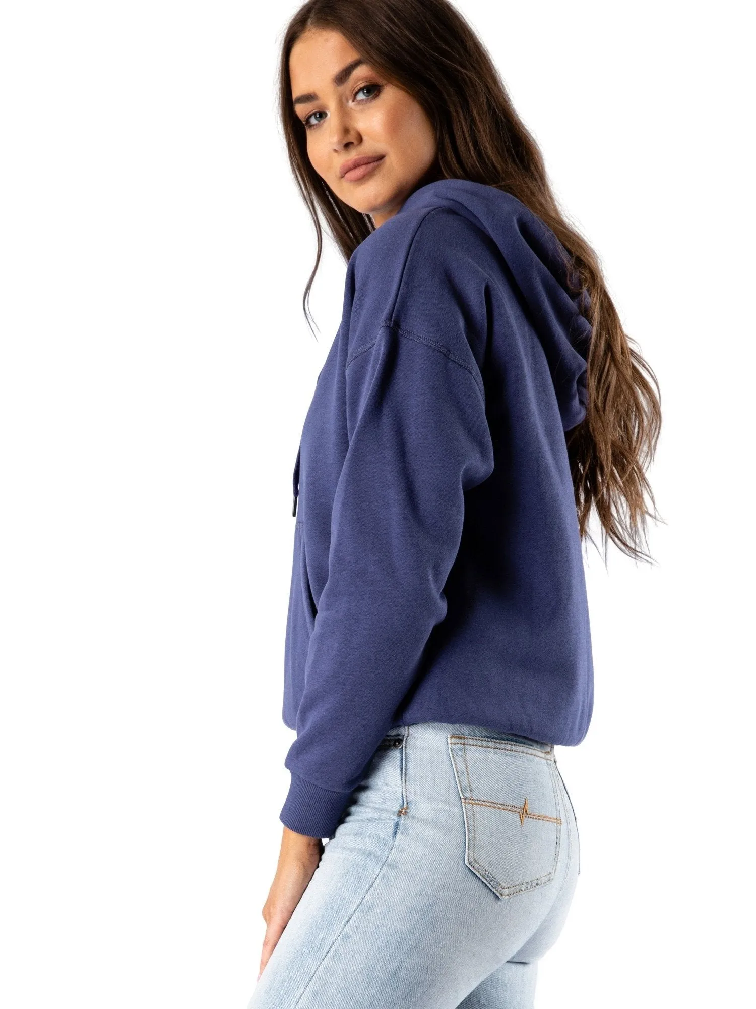 Rusty Essentials Hooded Fleece - Crown Blue