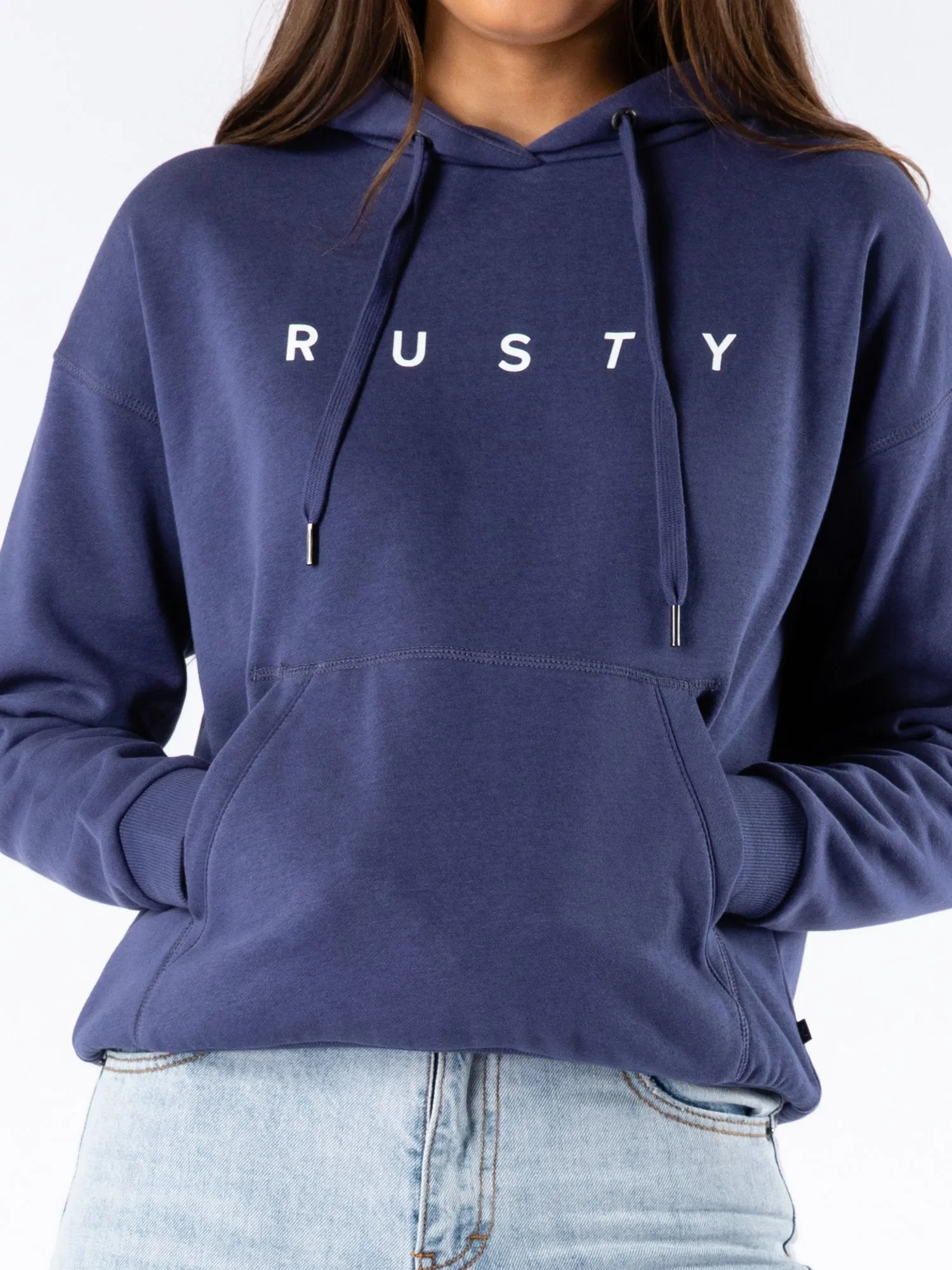 Rusty Essentials Hooded Fleece - Crown Blue