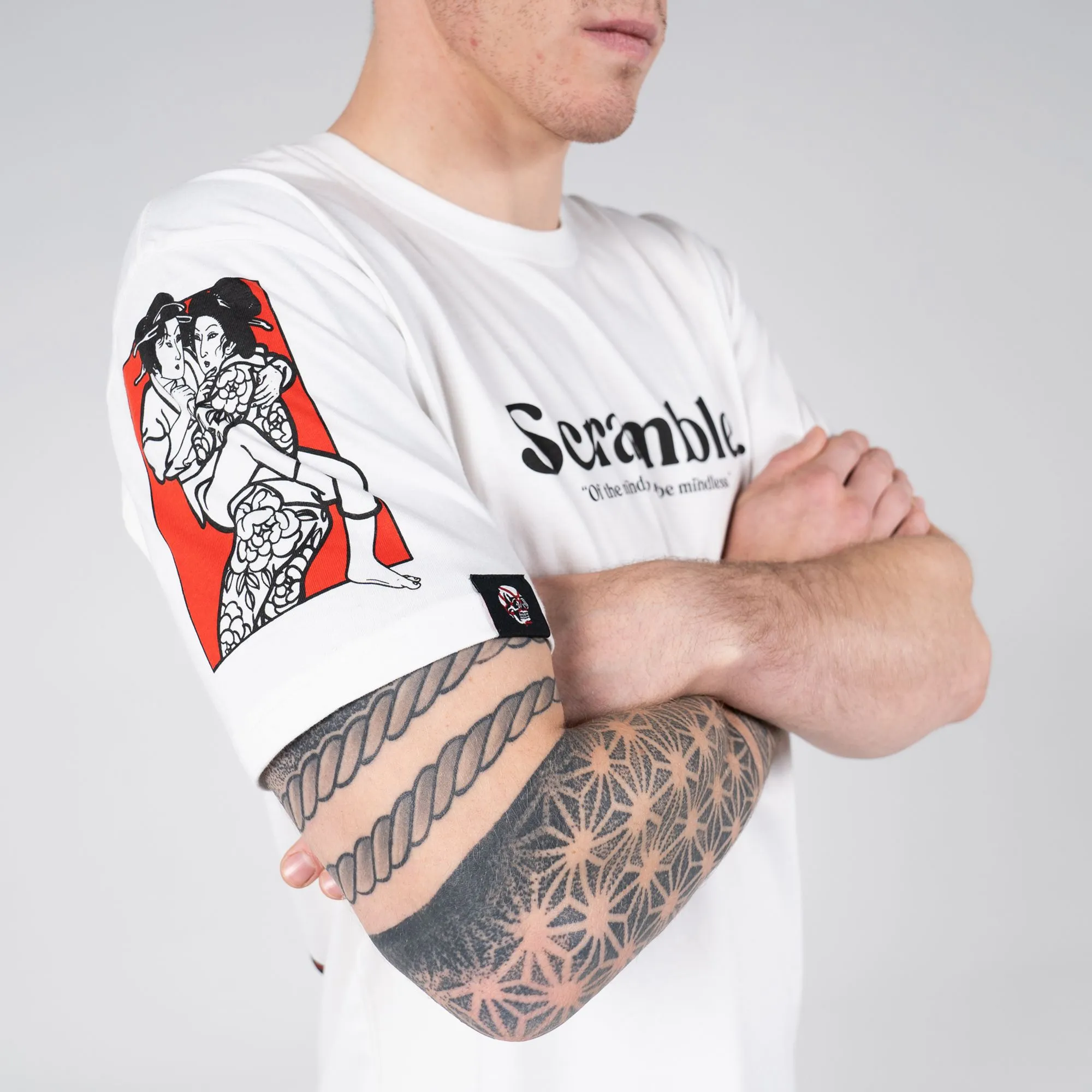 SCRAMBLE MEIYO TEE – WHITE