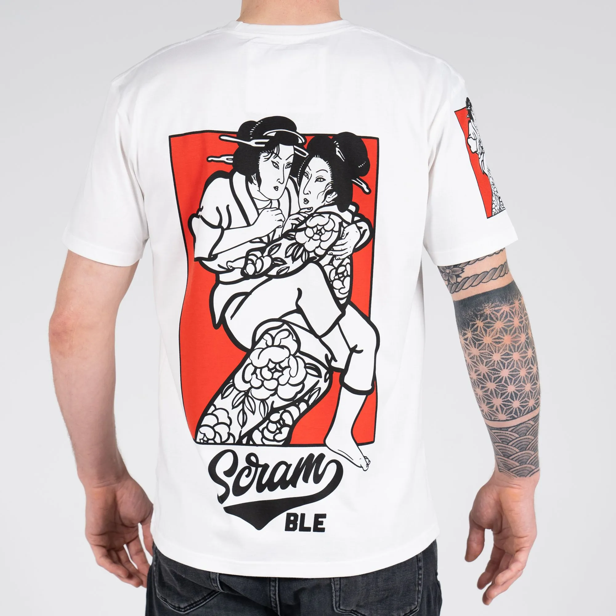 SCRAMBLE MEIYO TEE – WHITE