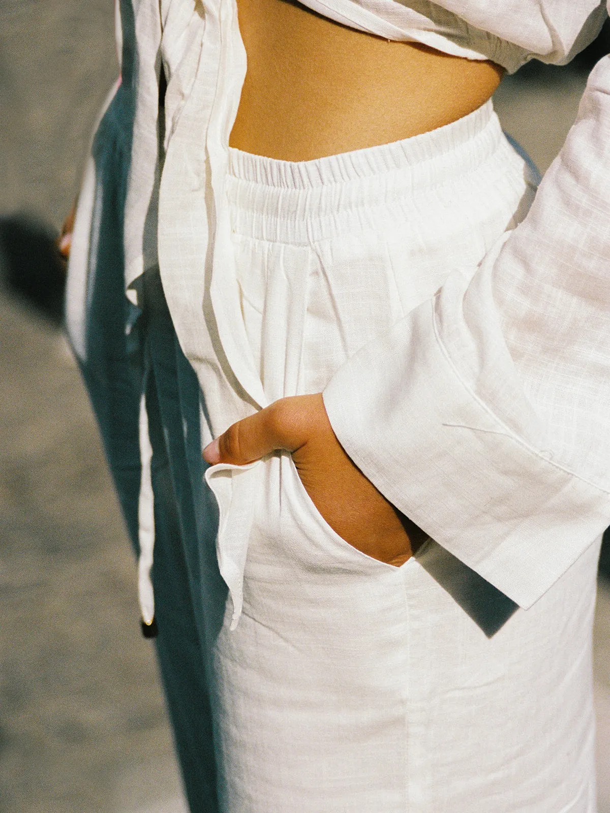SERENA BEACH PANTS - Ivory