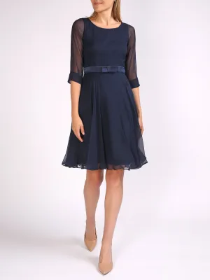 Serena Circle Dress Midnight Silk Georgette