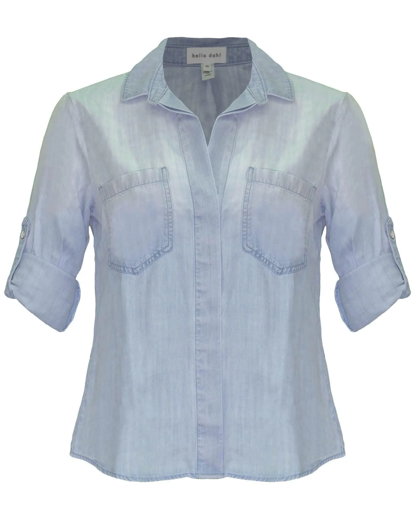 Split Back Button Down Shirt