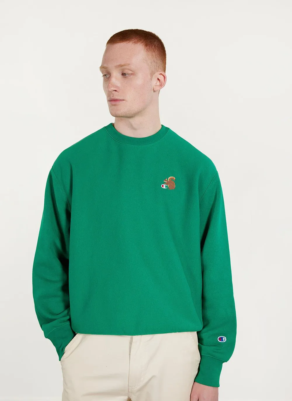 Squirrel Sweatshirt | Champion and Percival | Green