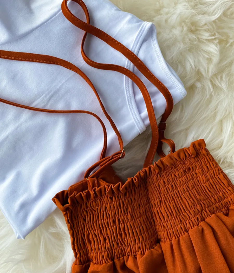 strap wide-leg pants   S133