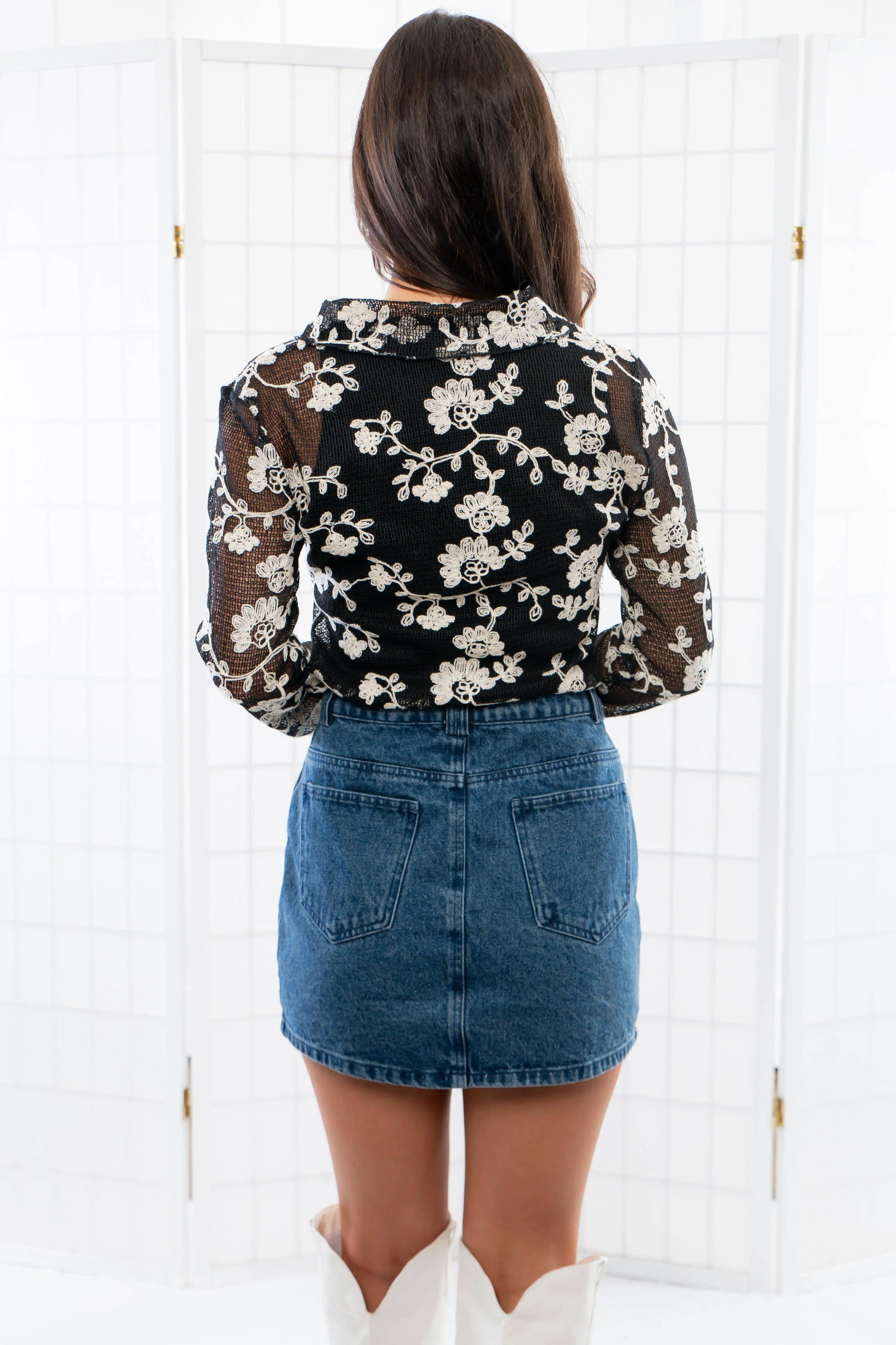 Terra Dark Denim Pocket Mini Skirt