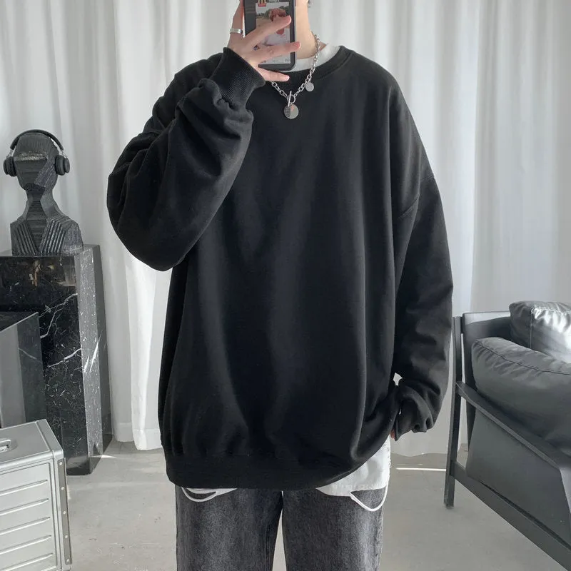 xiangtuibao Hoodies Sweatshirt Mens Black White Hip Hop Punk Pullover Streetwear Casual Fashion Clothes Mens Oversized Korean Harajuku