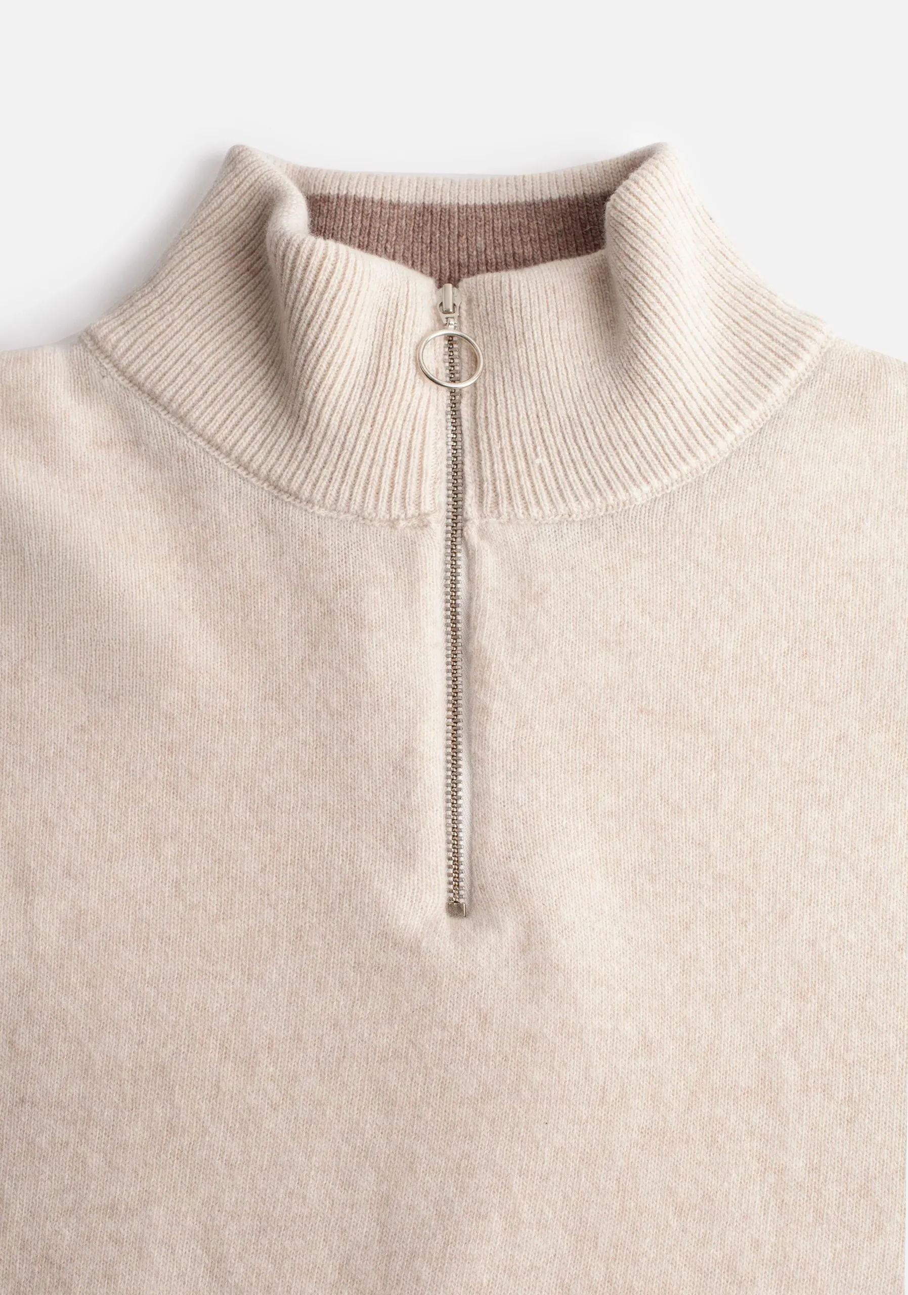 Zurich HZ Sweater Ivory - Light Brown